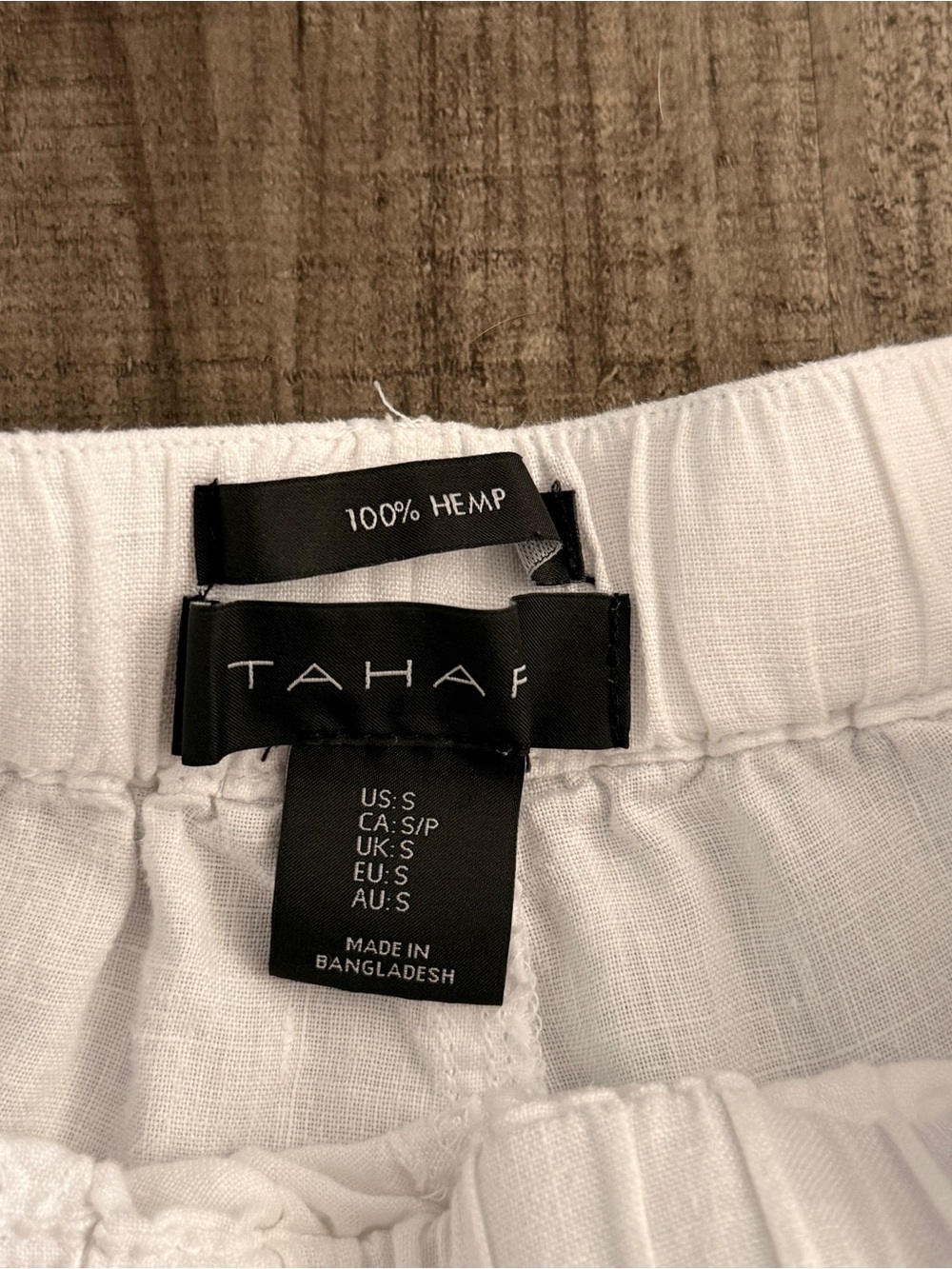 Tahari White 100% hemp shorts sz S Summer Coastal Casual Preppy - Picture 3 of 9